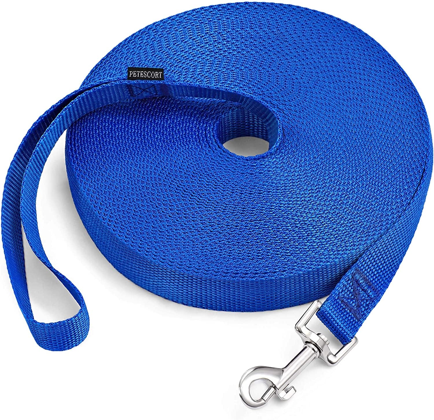 Dog/Puppy/Cat 15 Ft, 20 Ft, 30 Ft, 50 Ft Long Leash for Dog Cat Training, Play, Camping for Small, Medium Dogs or Cats(20 Feet,Blue)